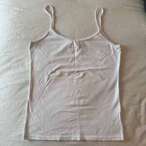 Zara White Fitted Sleeveless Camisole
